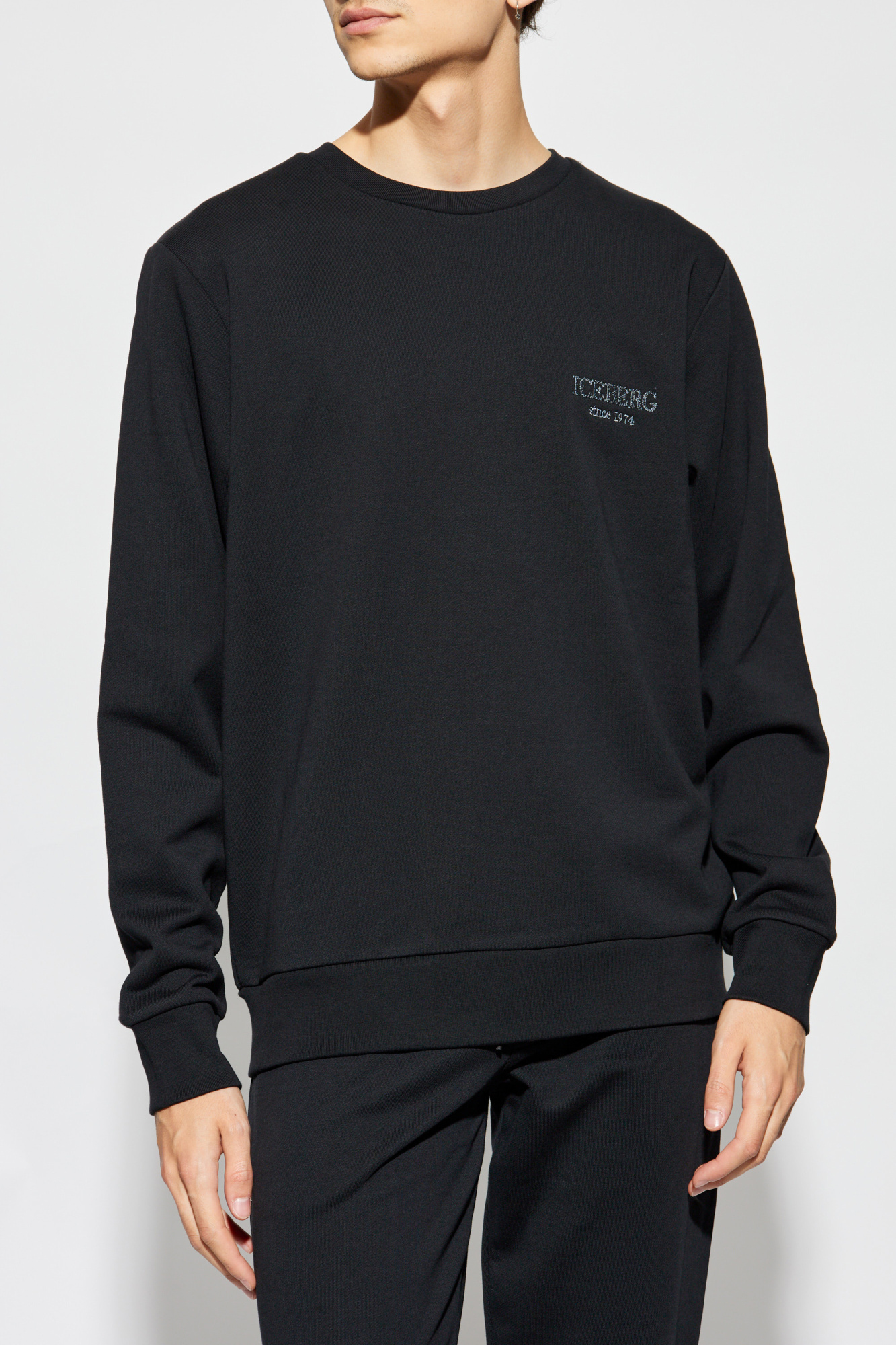 Iceberg Sweatshirt with logo Men s Clothing Vitkac